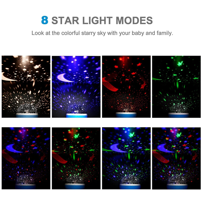 Luminária Projetor Estrela 360º Galaxy Abajur Star Master
